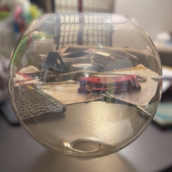 West Elm Champagne Globe Light Fixture - Picture 4 of 5